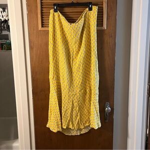 Yellow Rhode for Target Floral Women's Skirt Sz. XXL Midi length